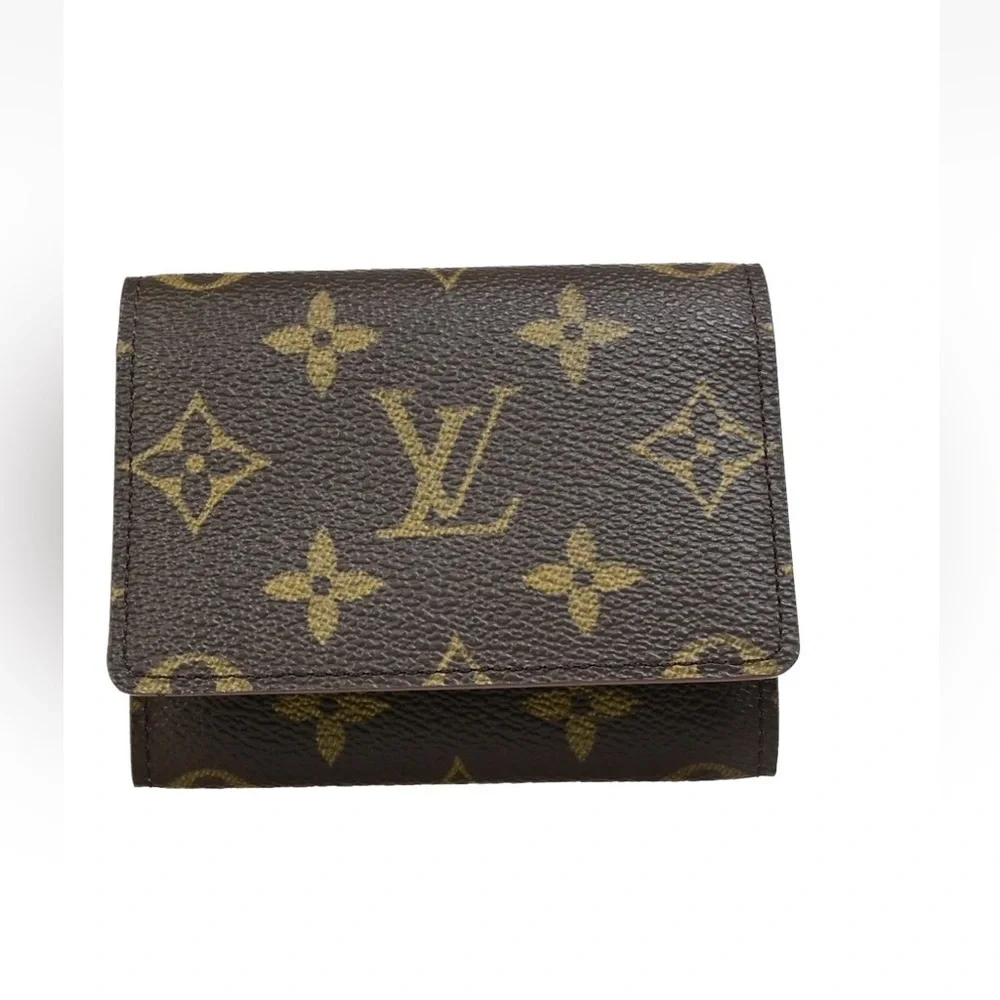 Louis Vuitton Brown Monogram Card Case Mini Wallet - Picture 3 of 16